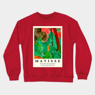 Matisse Museum of Modern Art Whimsical Periwinkles Print Crewneck Sweatshirt